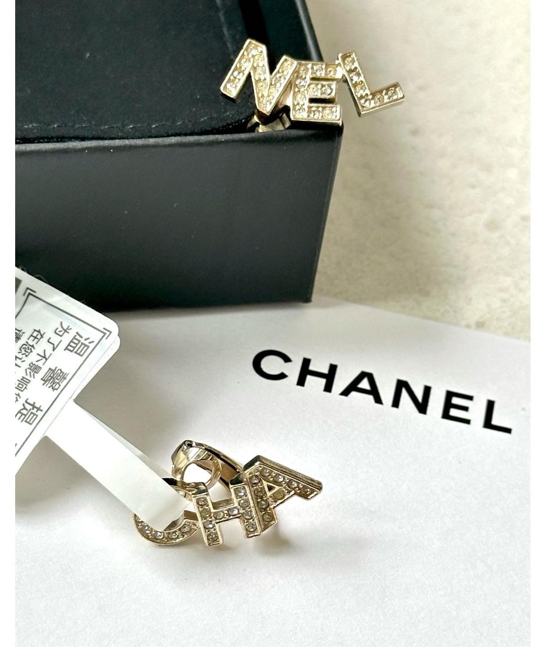 CHANEL Золотые серьги, фото 3