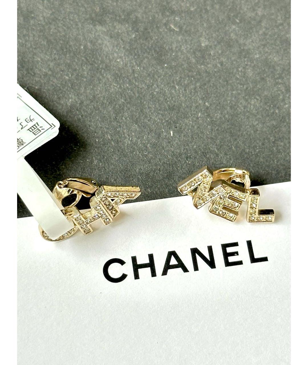 CHANEL Золотые серьги, фото 7