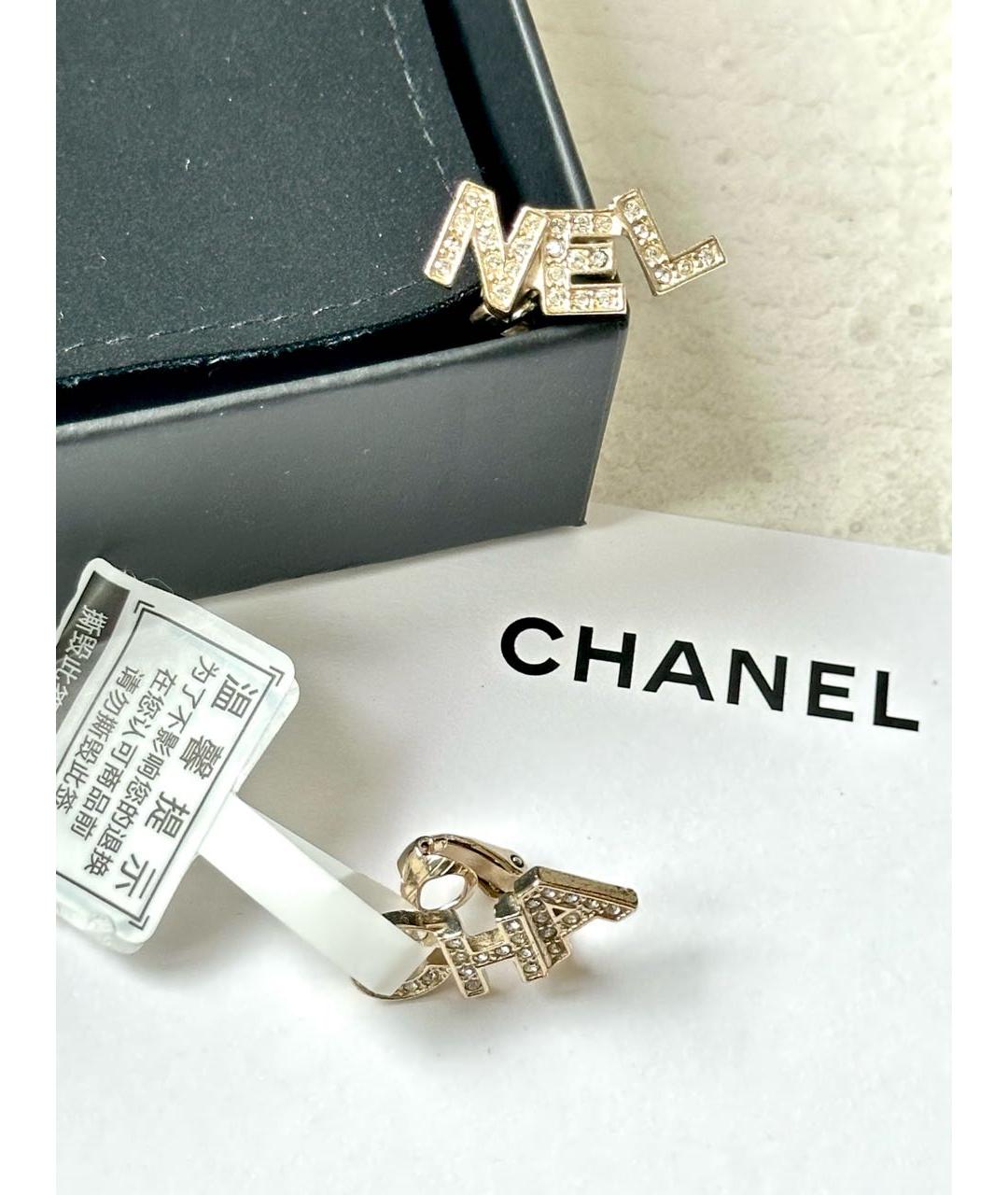 CHANEL Золотые серьги, фото 2