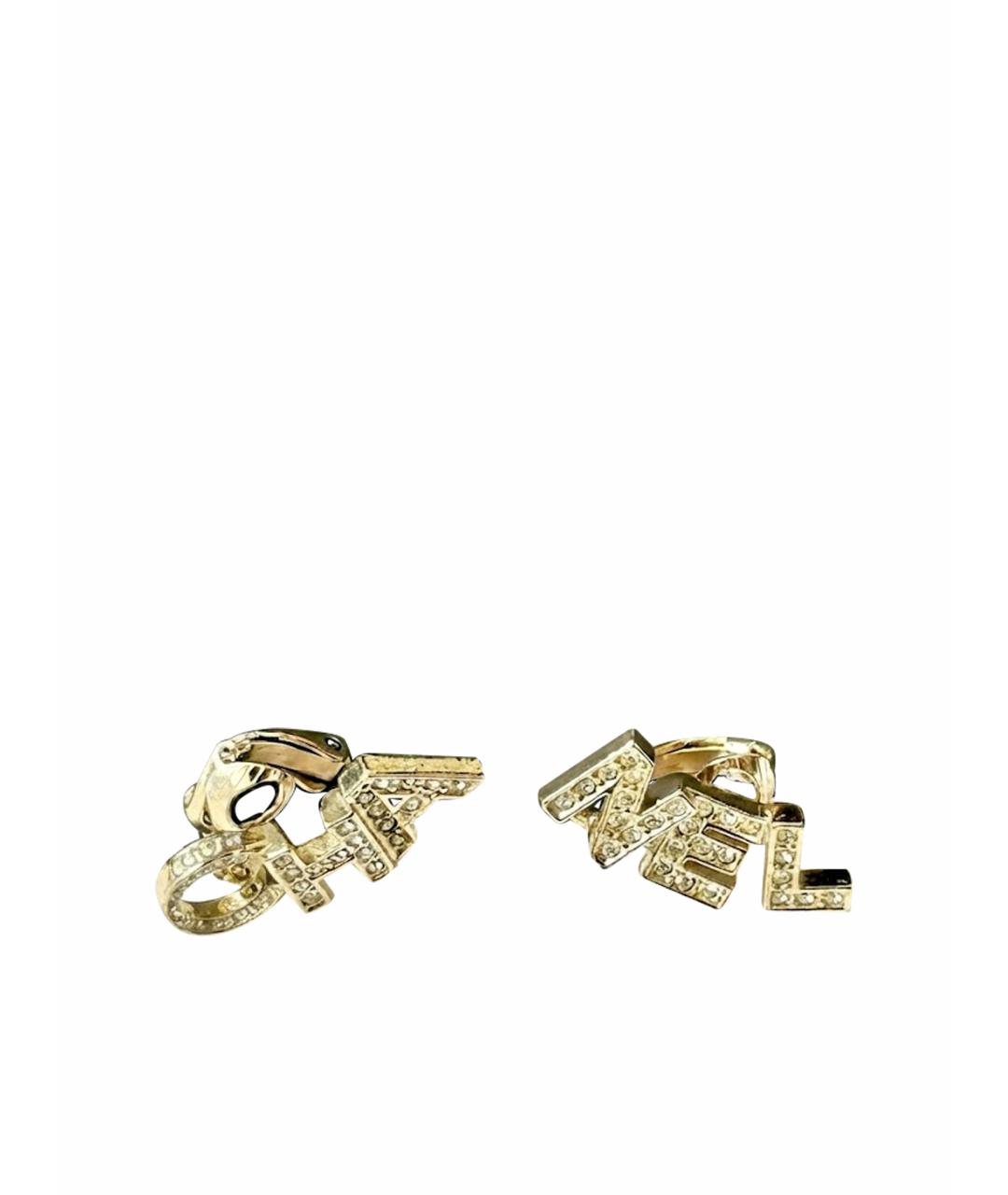 CHANEL Золотые серьги, фото 1