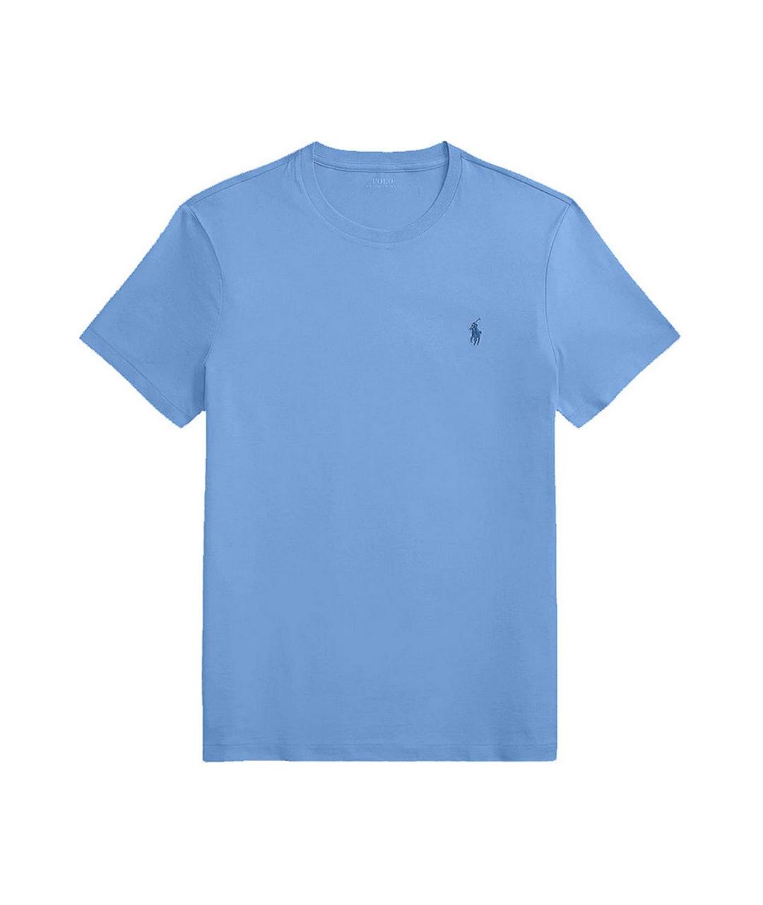 POLO RALPH LAUREN Синяя хлопковая футболка, фото 1