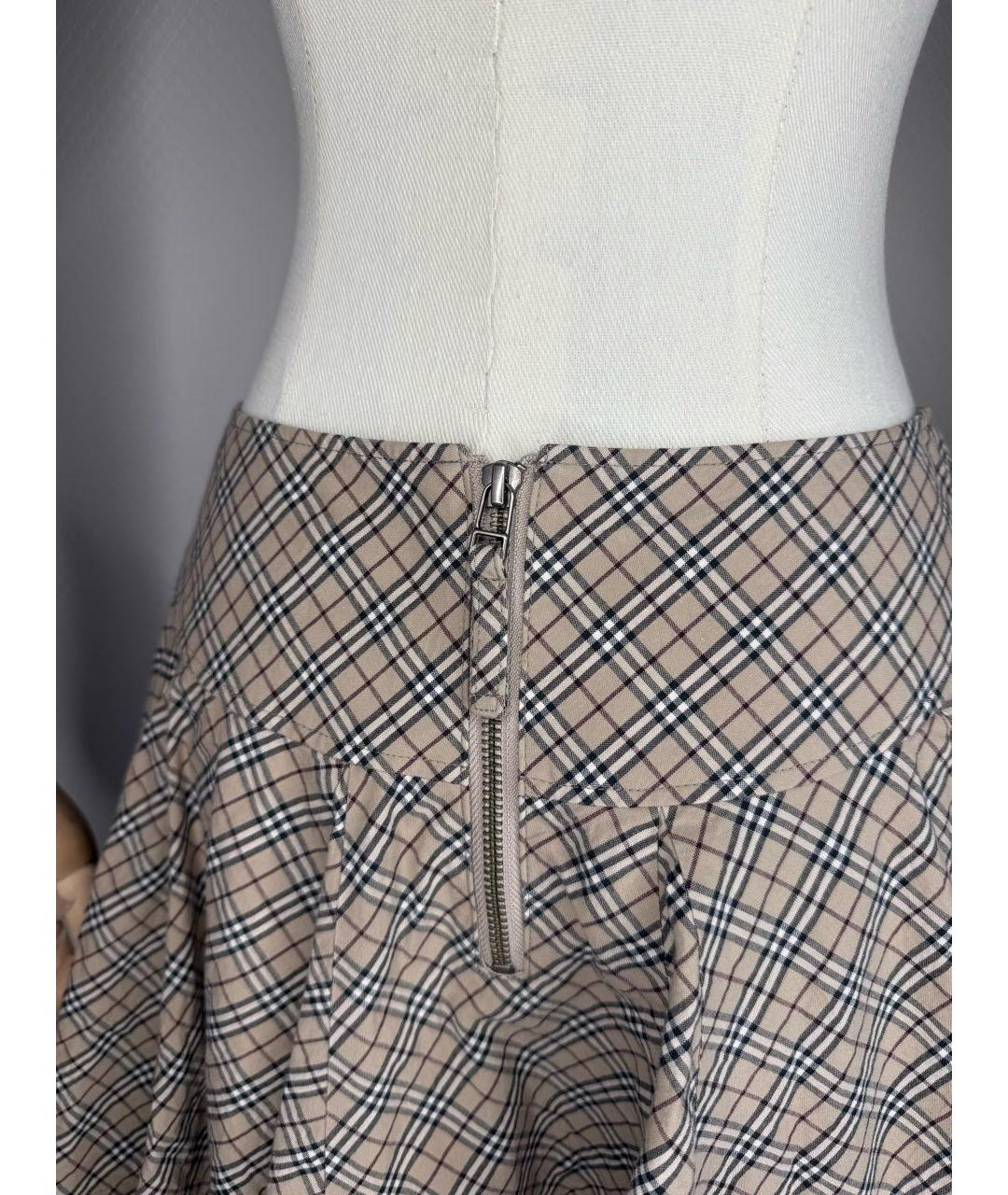 BURBERRY Мульти юбка мини, фото 3