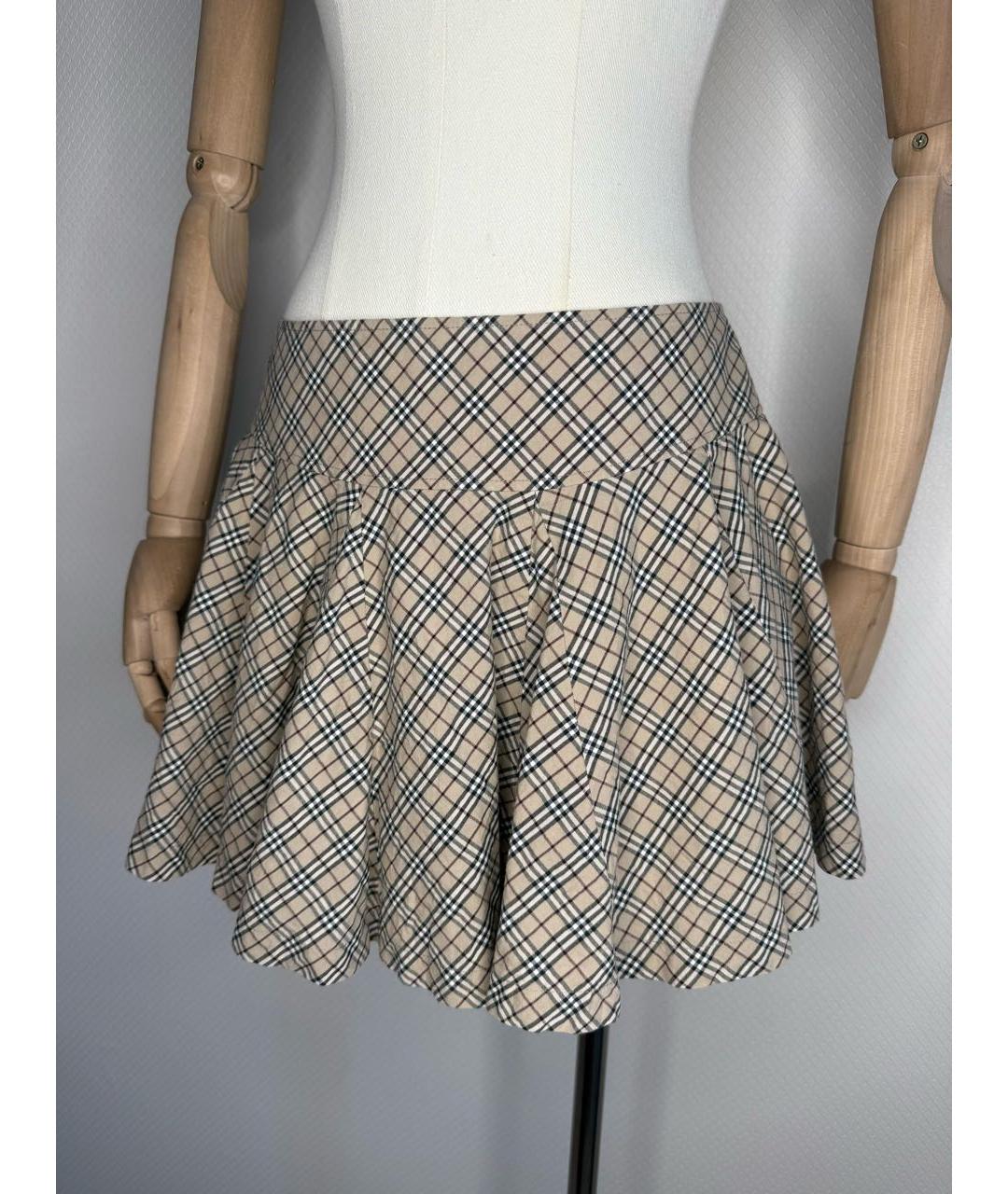 BURBERRY Мульти юбка мини, фото 9