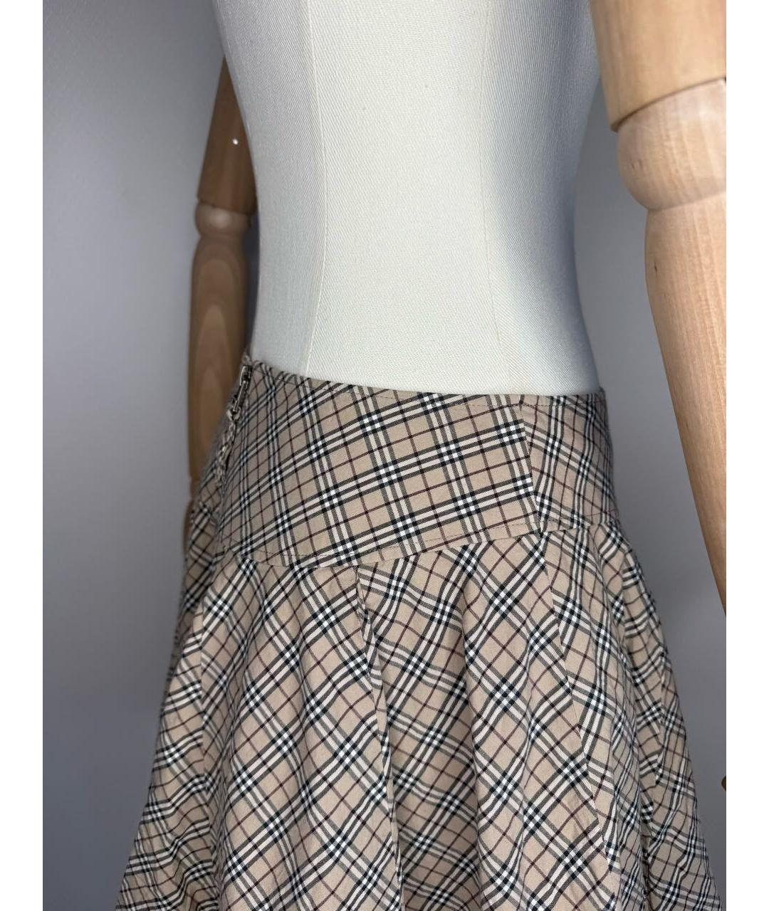 BURBERRY Мульти юбка мини, фото 7