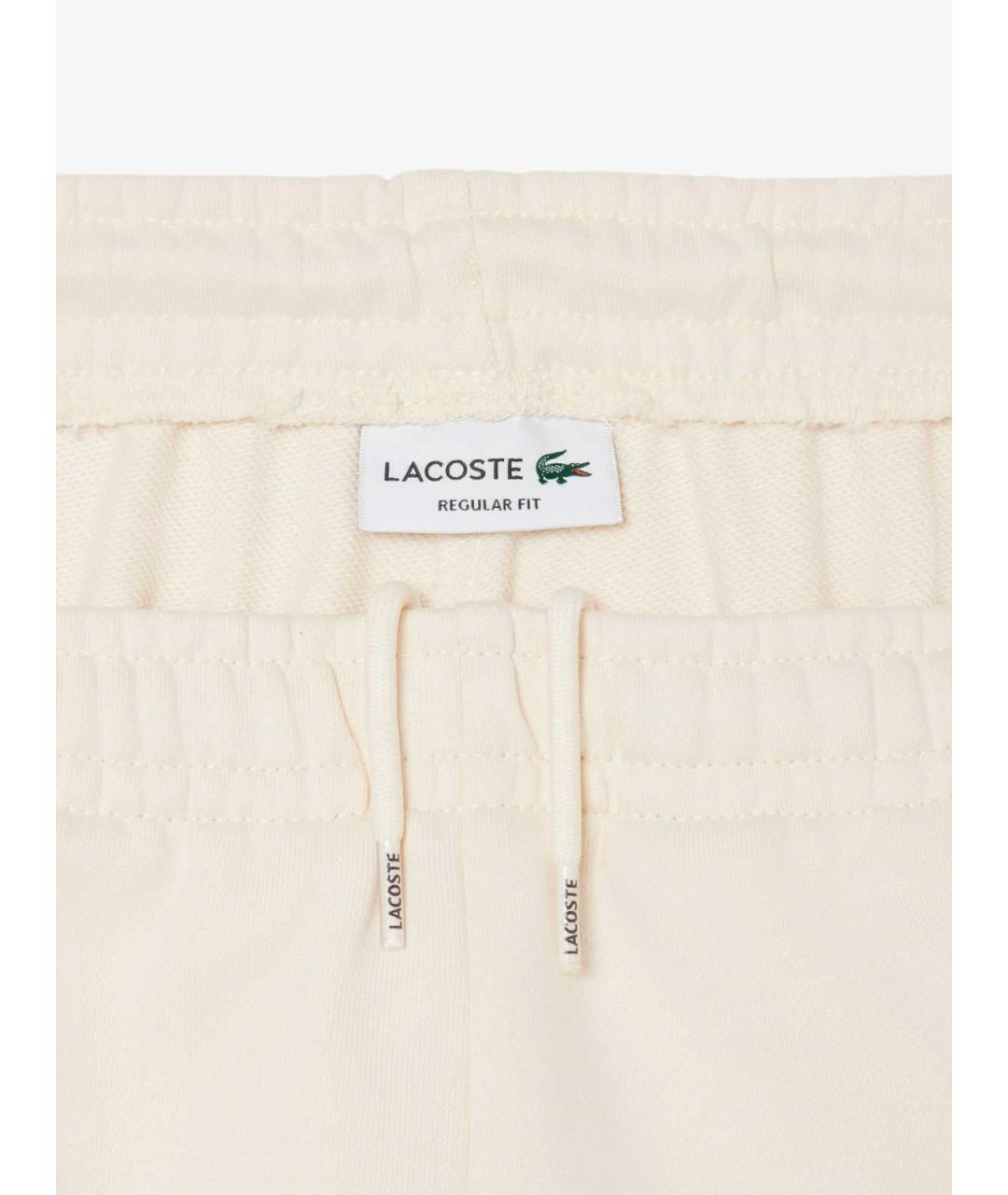 LACOSTE Бежевые хлопковые шорты, фото 3