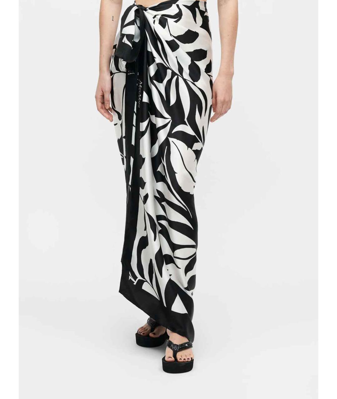 MAX MARA Черное полиэстеровое парео, фото 2