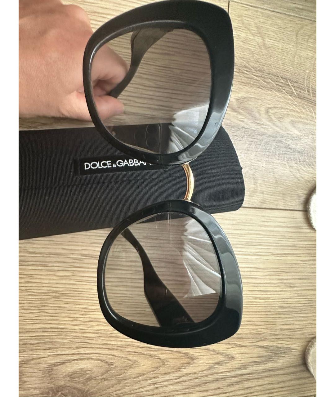 DOLCE&GABBANA Черные солнцезащитные очки, фото 5