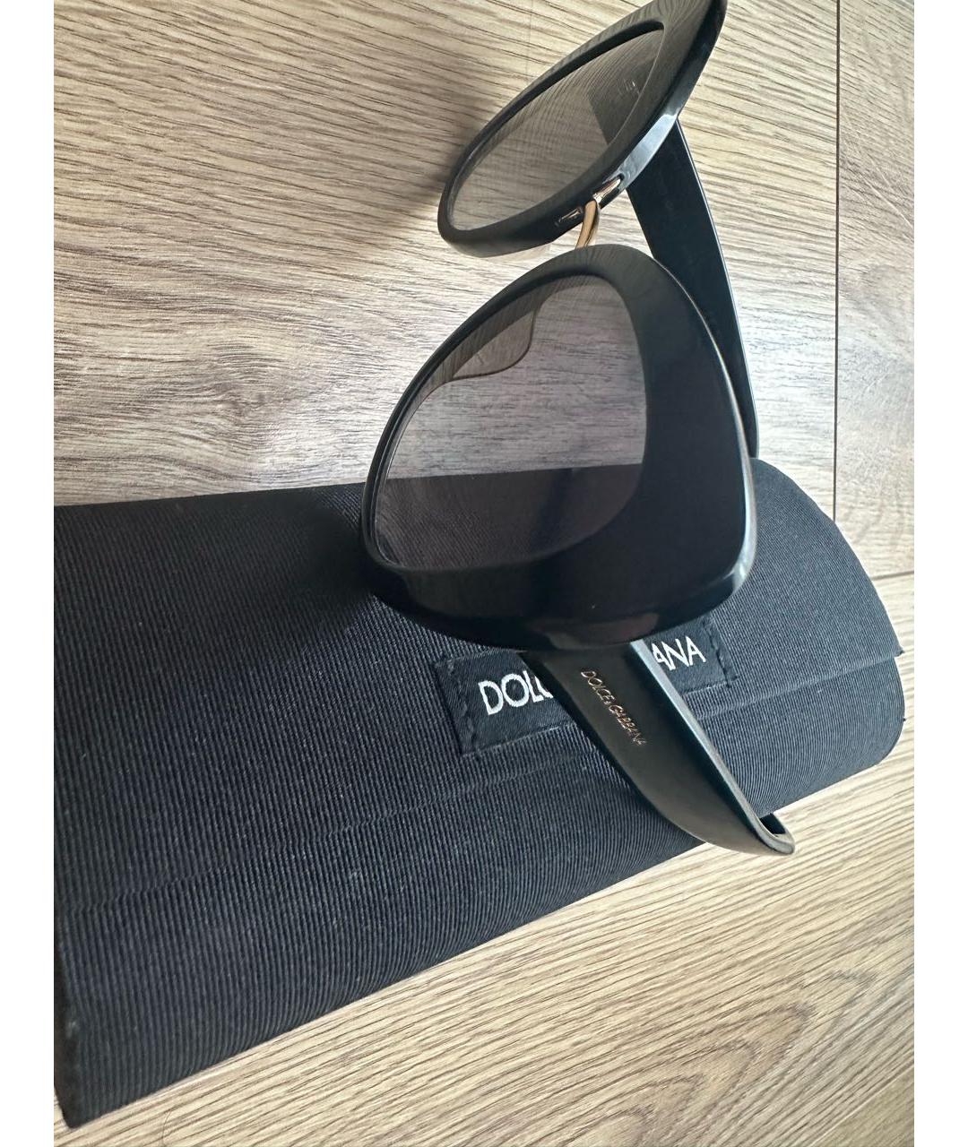 DOLCE&GABBANA Черные солнцезащитные очки, фото 2