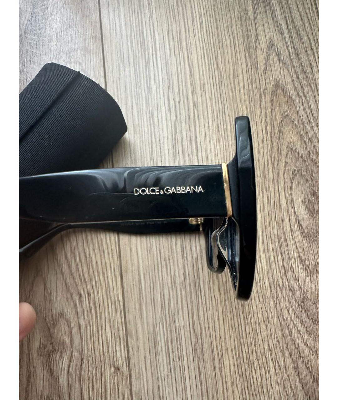 DOLCE&GABBANA Черные солнцезащитные очки, фото 3