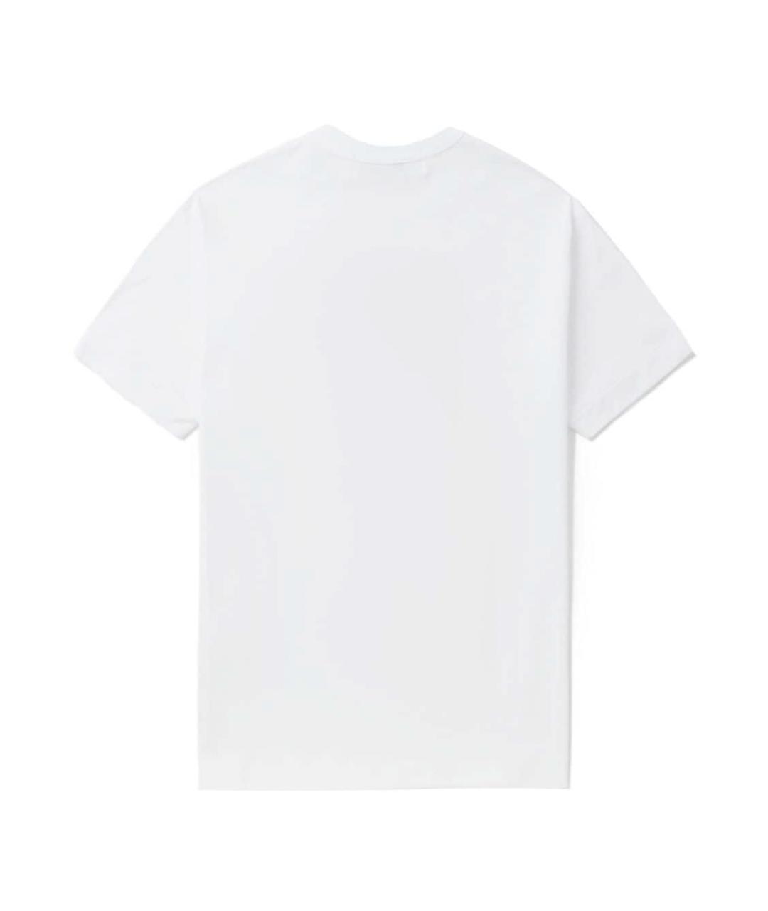 COMME DES GARÇONS Белая хлопковая футболка, фото 3