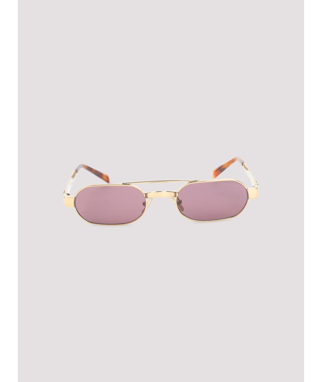 MIU MIU Фиолетовые металлические солнцезащитные очки, фото 2