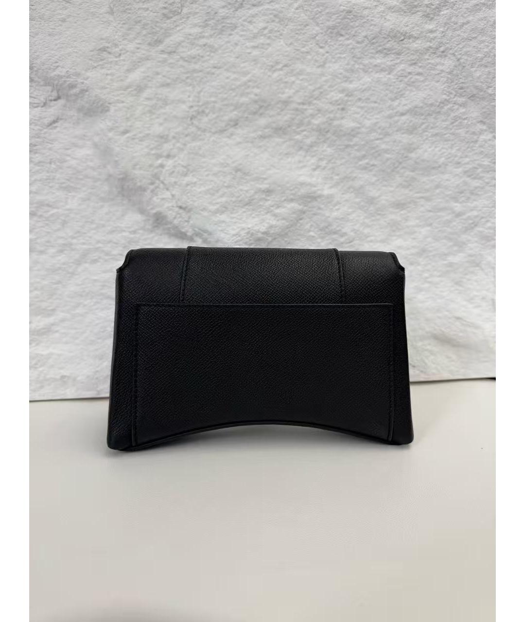 BALENCIAGA Черная кожаная сумка через плечо, фото 3