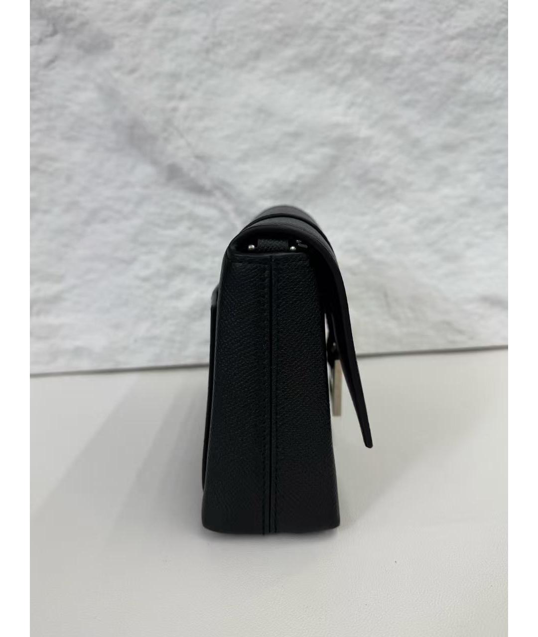 BALENCIAGA Черная кожаная сумка через плечо, фото 4