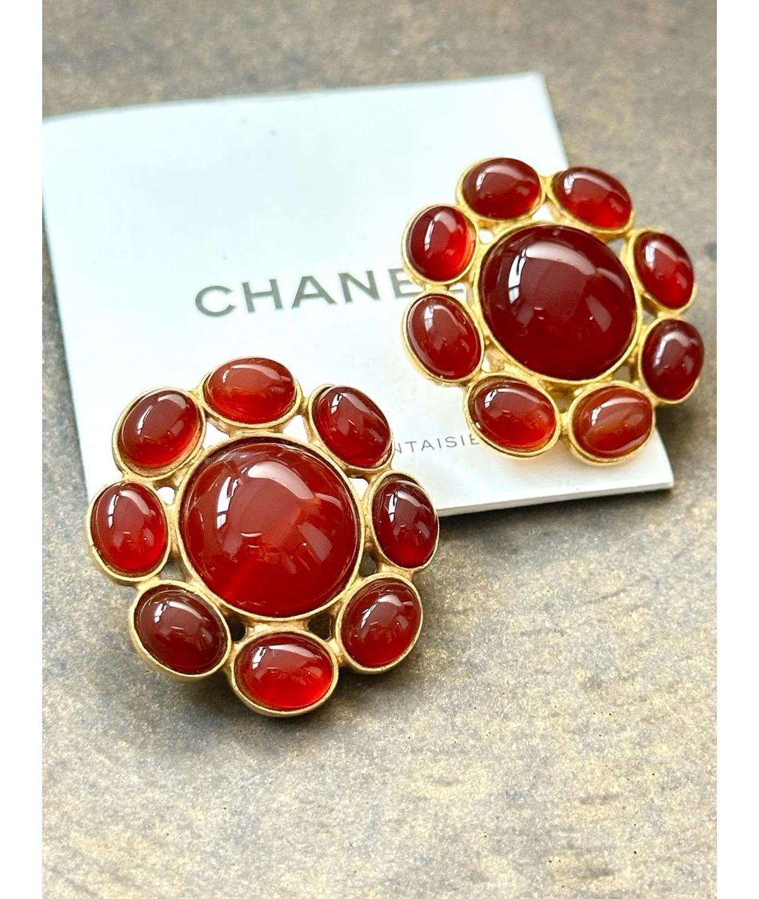 CHANEL Золотые серьги, фото 2