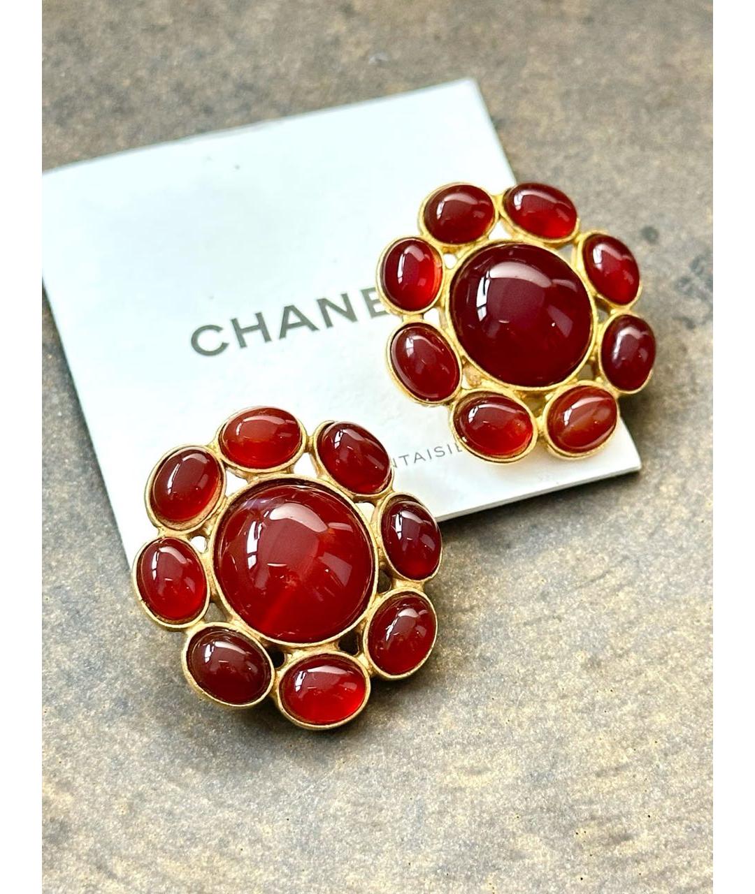 CHANEL Золотые серьги, фото 5