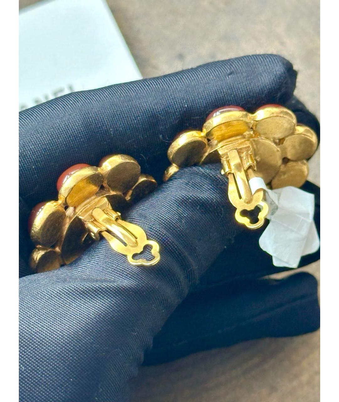 CHANEL Золотые серьги, фото 4