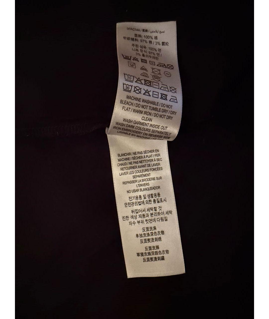BURBERRY Черная хлопковая футболка, фото 6