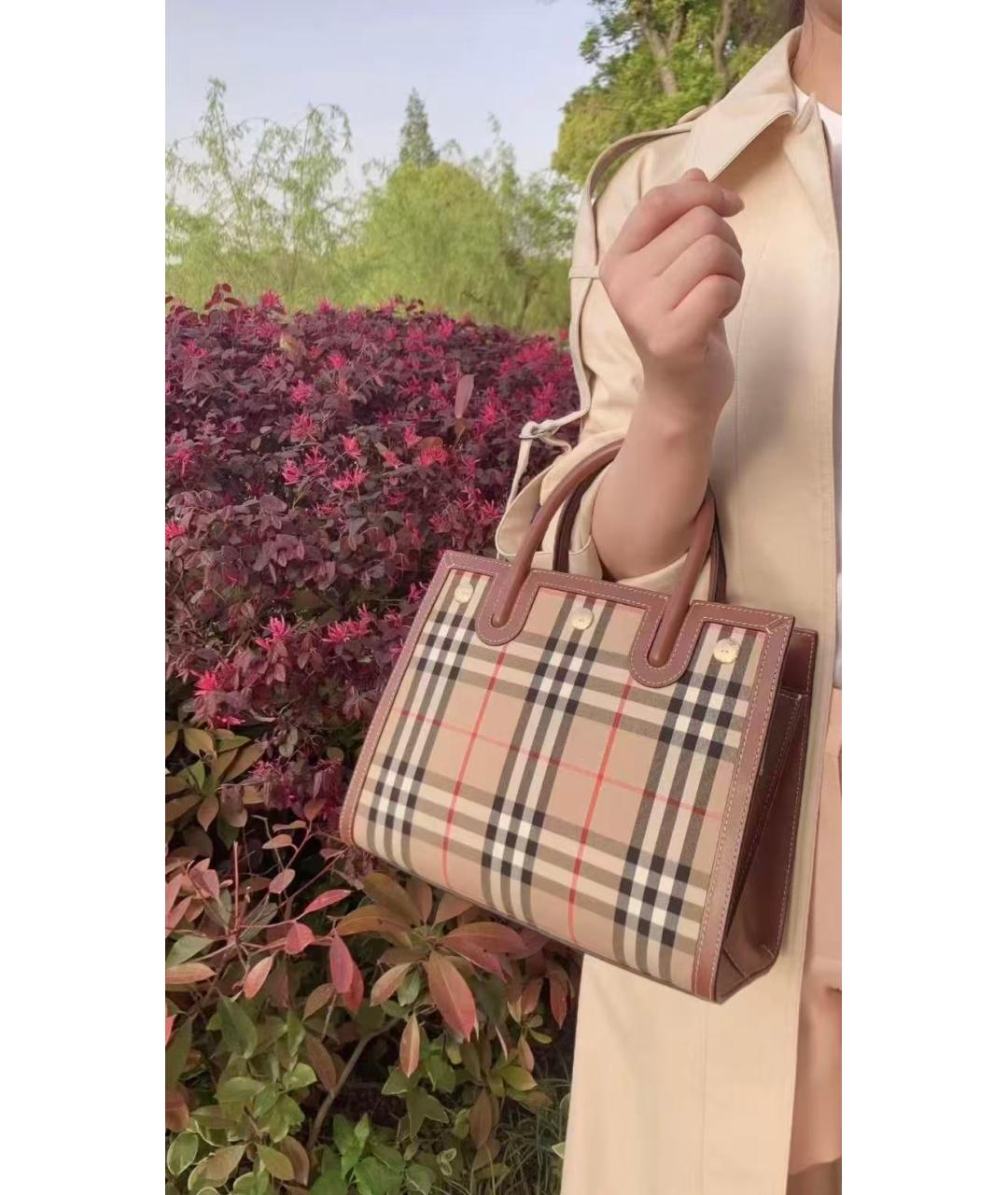 BURBERRY Бежевая сумка тоут, фото 3