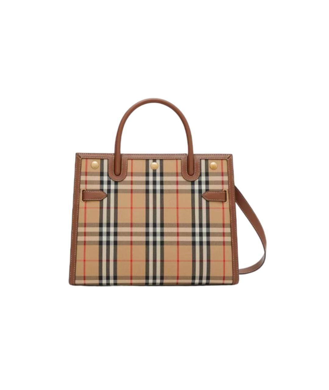 BURBERRY Бежевая сумка тоут, фото 5