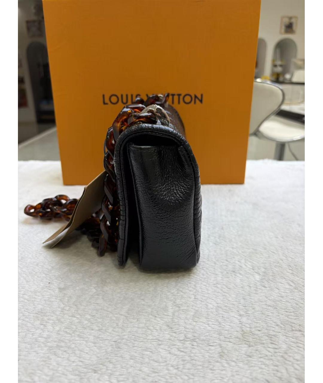 BURBERRY Черная кожаная сумка через плечо, фото 4