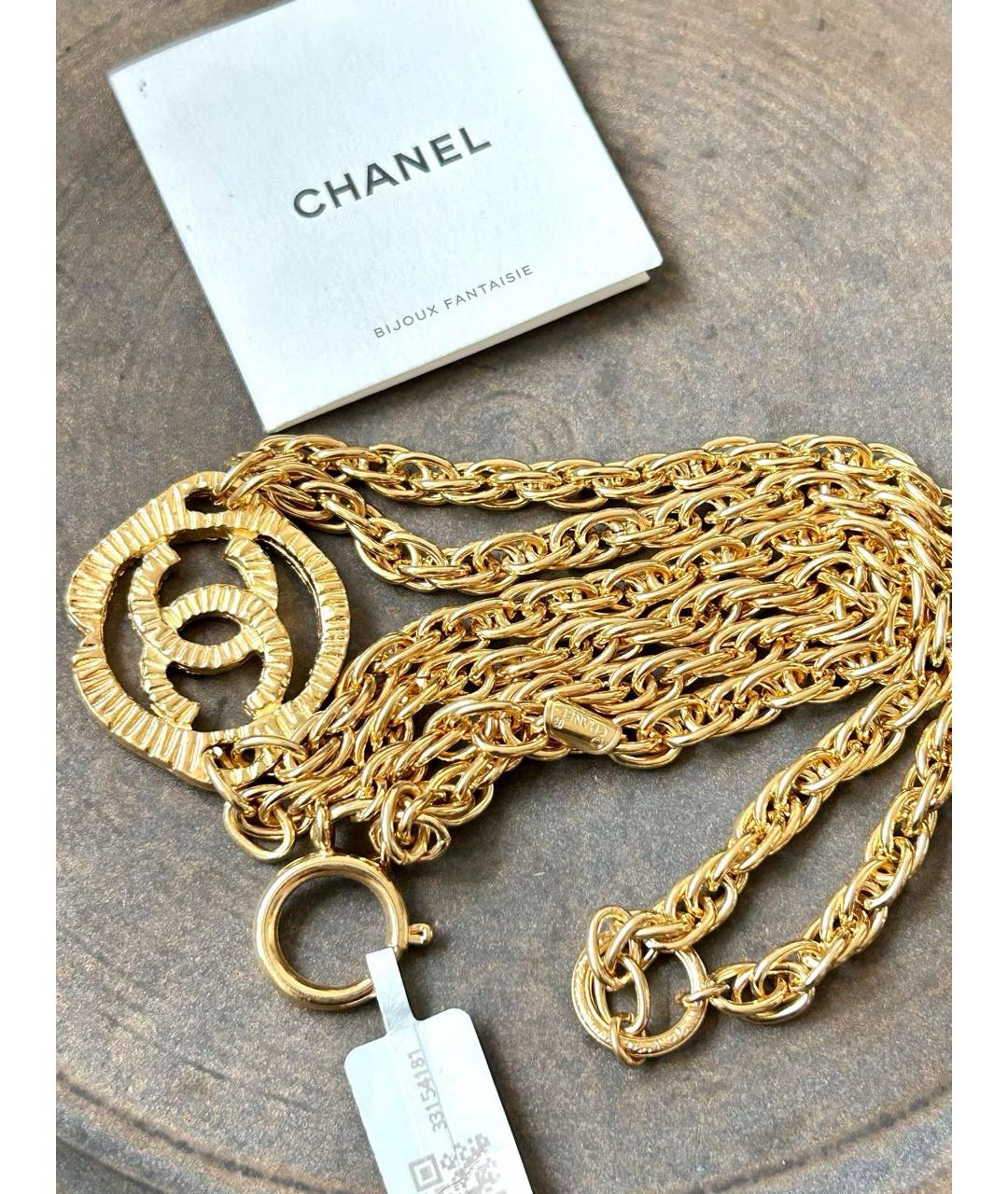 CHANEL Золотое колье, фото 4