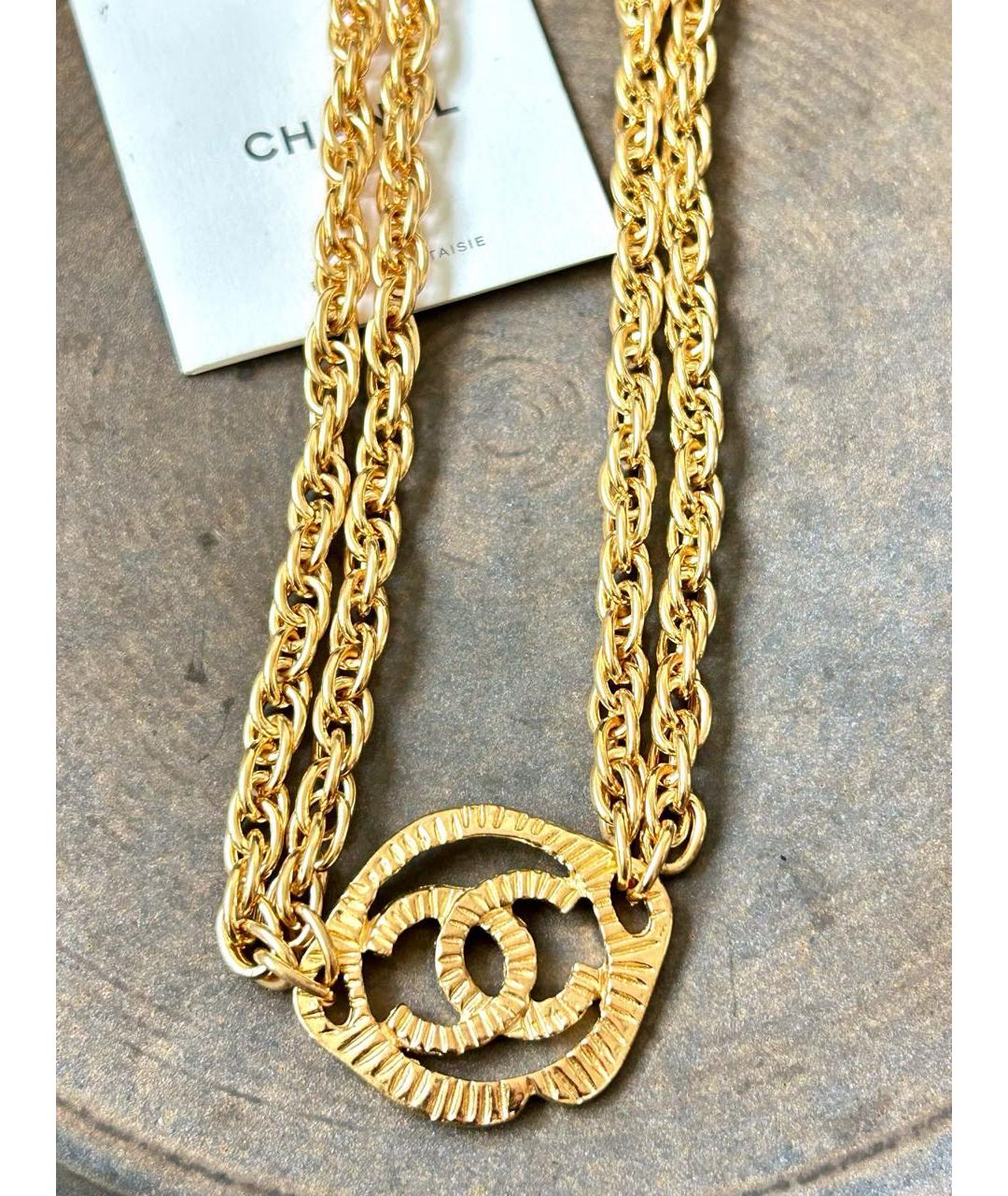 CHANEL Золотое колье, фото 7
