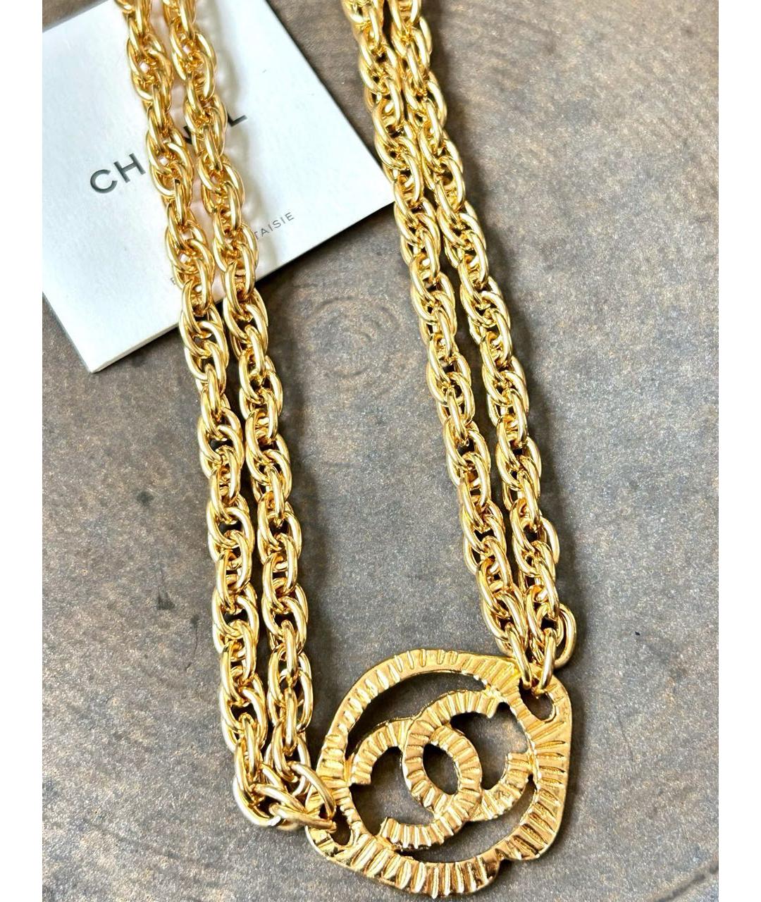 CHANEL Золотое колье, фото 3