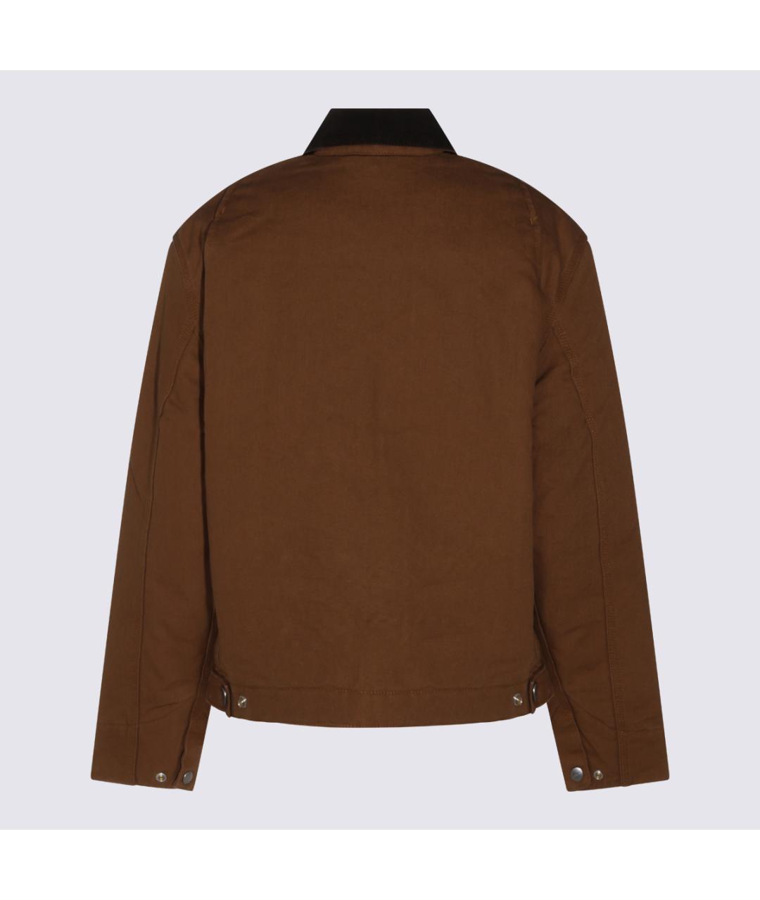 CARHARTT WIP Коричневая хлопковая куртка, фото 2