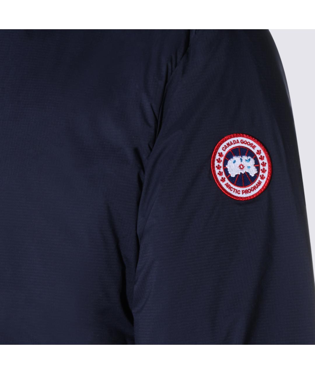 CANADA GOOSE Синяя полиамидовая куртка, фото 4