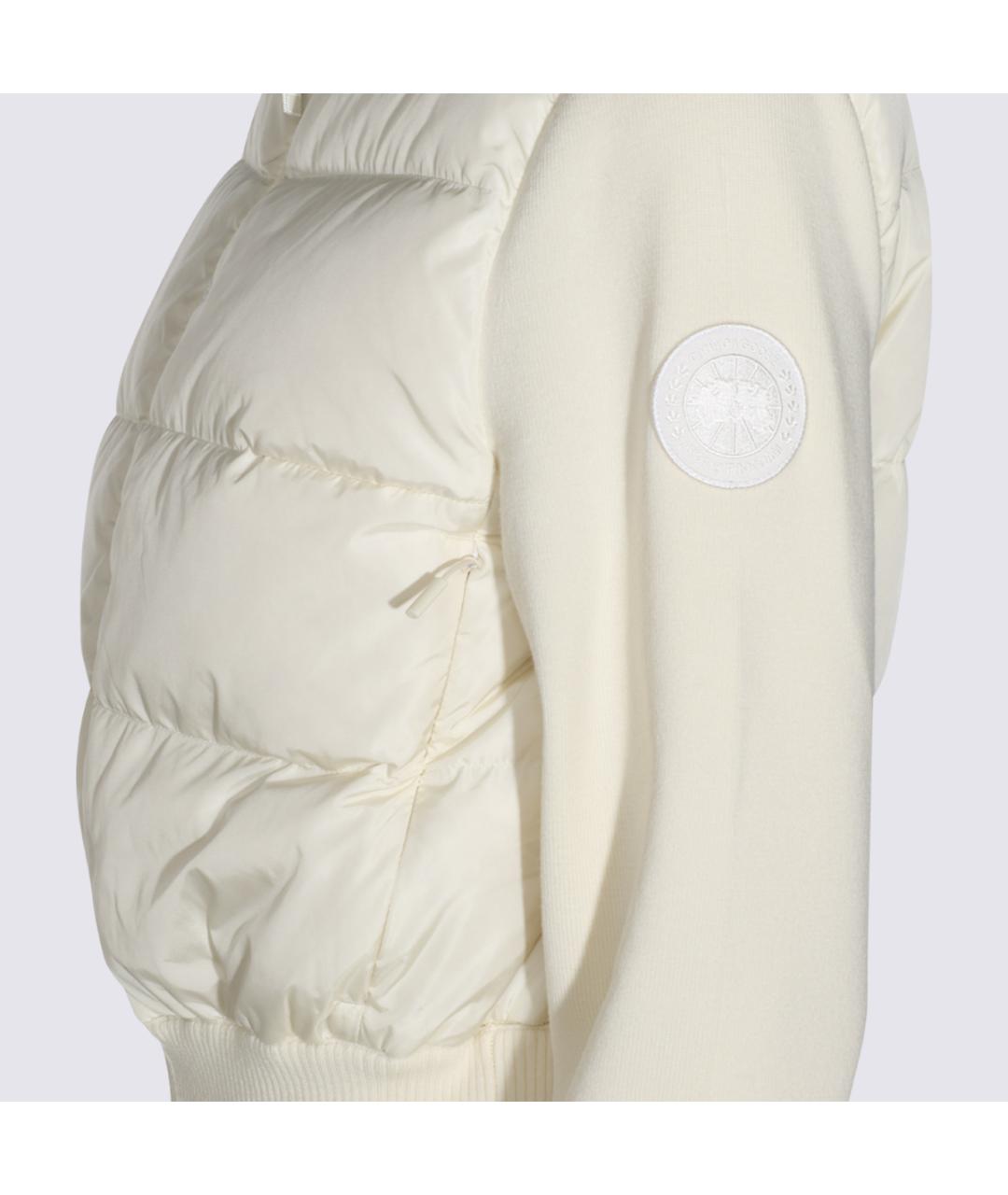 CANADA GOOSE Белая полиамидовая куртка, фото 3