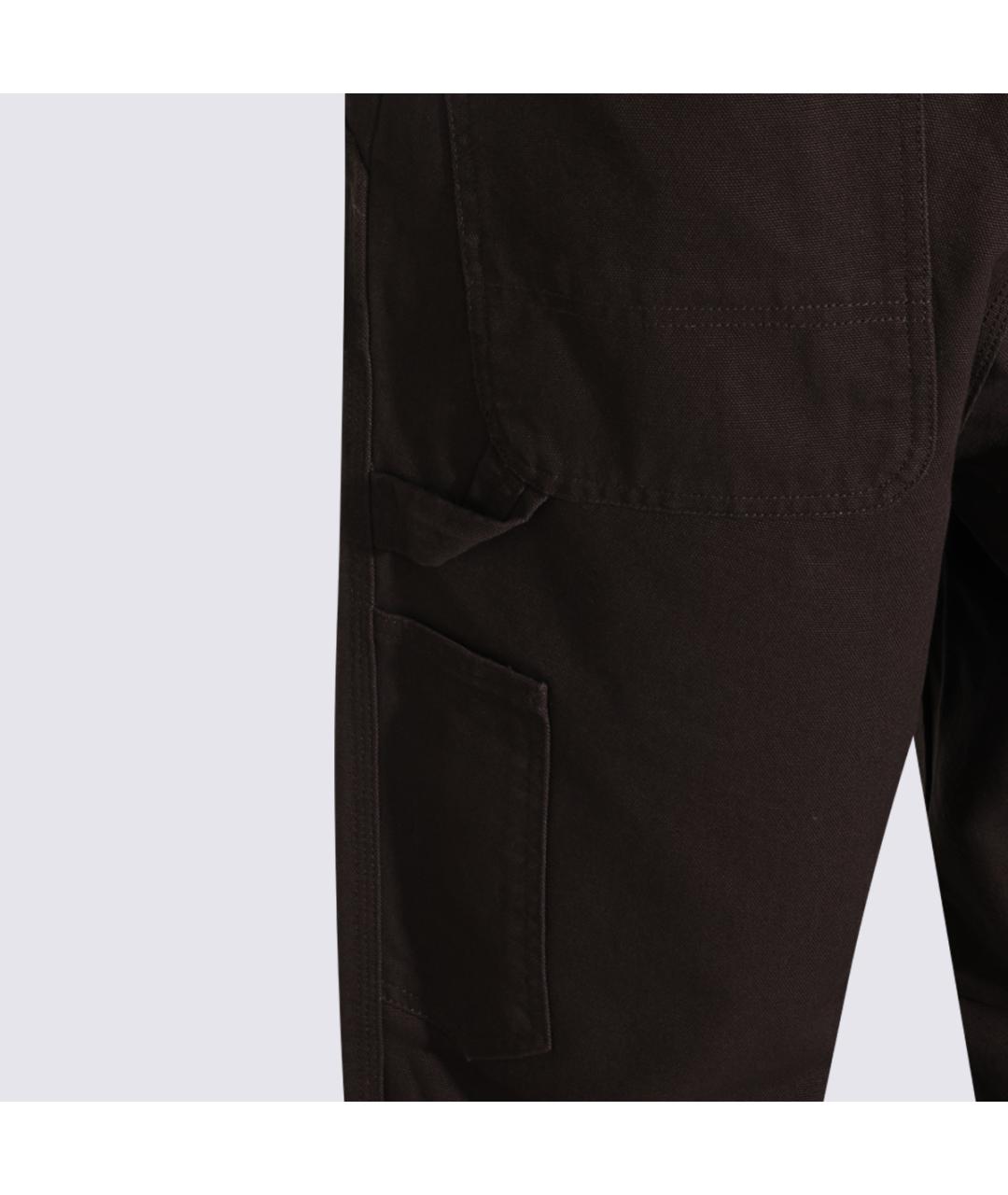 CARHARTT WIP Коричневые хлопковые повседневные брюки, фото 5