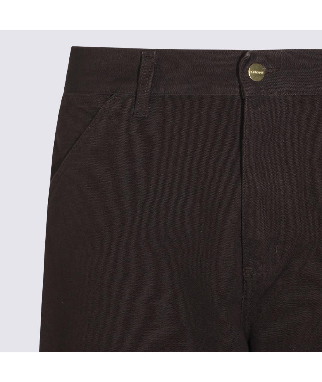 CARHARTT WIP Коричневые хлопковые повседневные брюки, фото 3