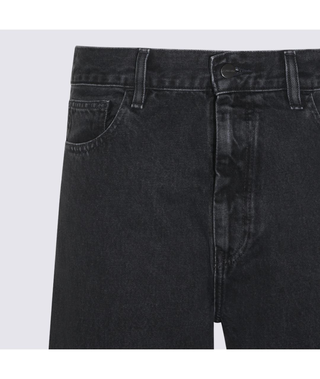 CARHARTT WIP Черные хлопковые прямые джинсы, фото 3