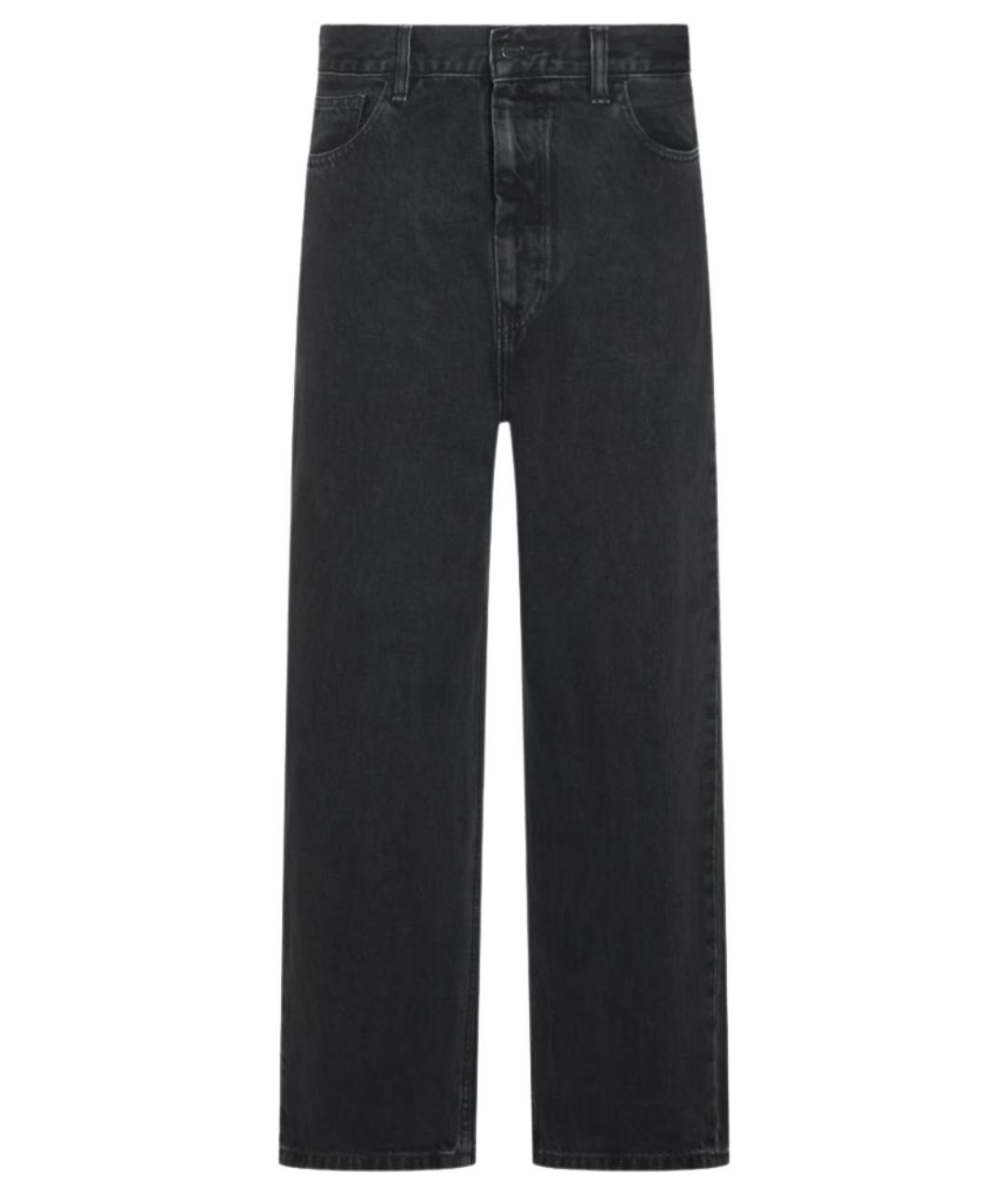 CARHARTT WIP Черные хлопковые прямые джинсы, фото 1