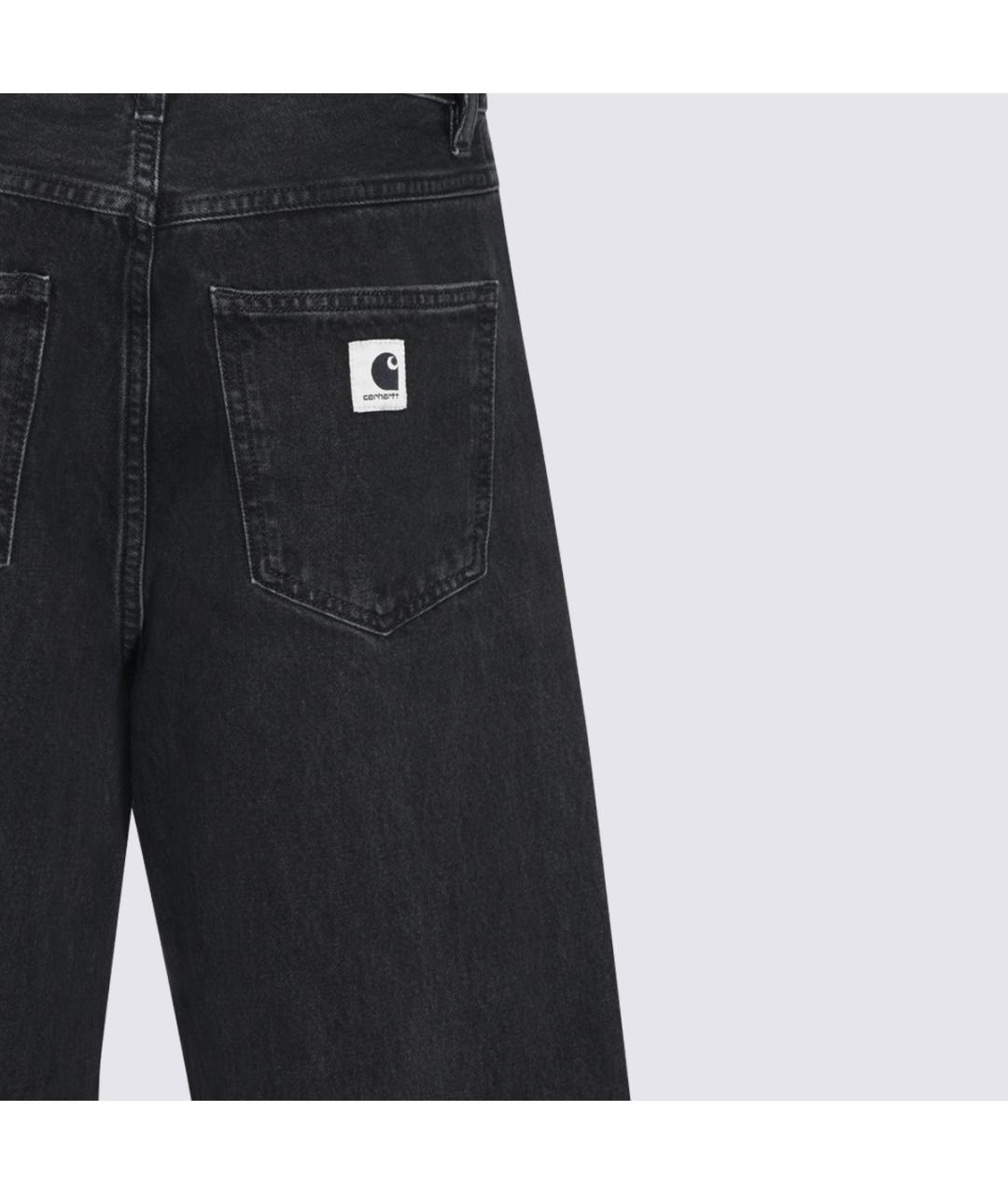 CARHARTT WIP Черные хлопковые прямые джинсы, фото 4