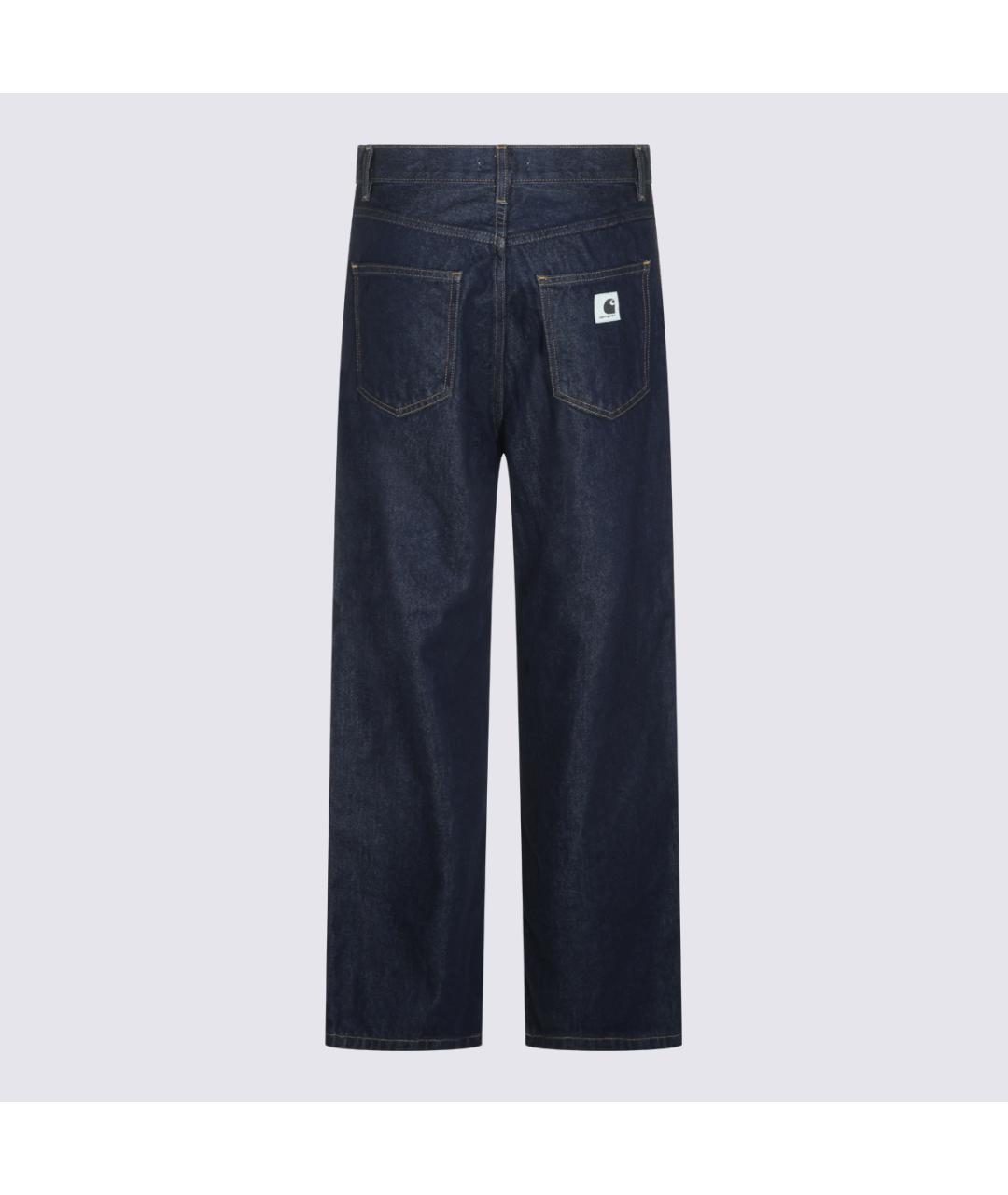 CARHARTT WIP Синие хлопковые прямые джинсы, фото 2