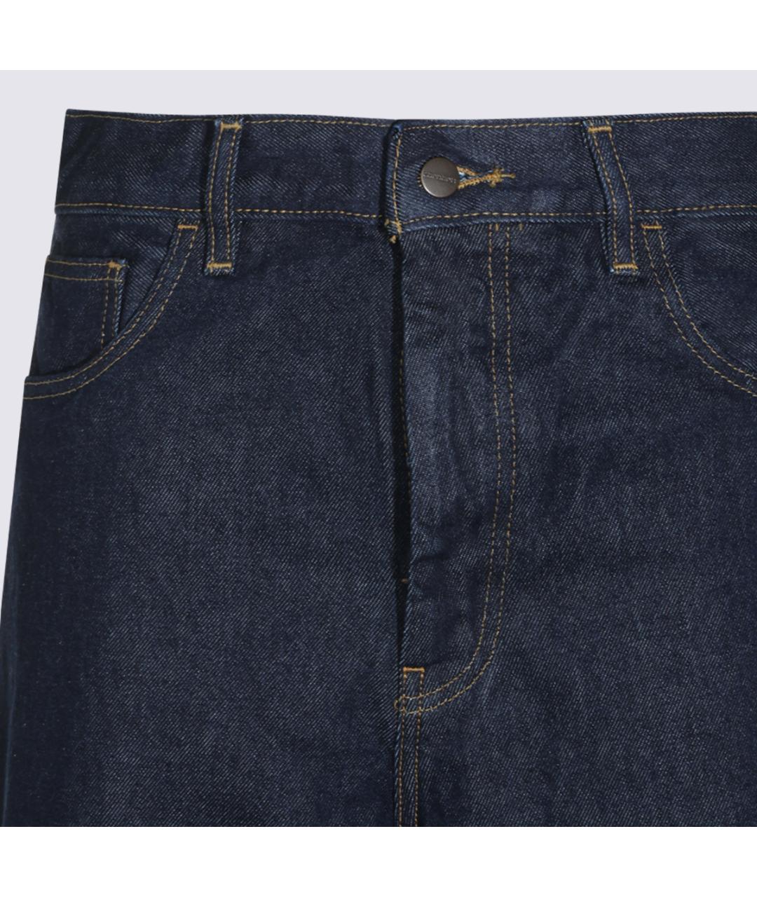 CARHARTT WIP Синие хлопковые прямые джинсы, фото 3