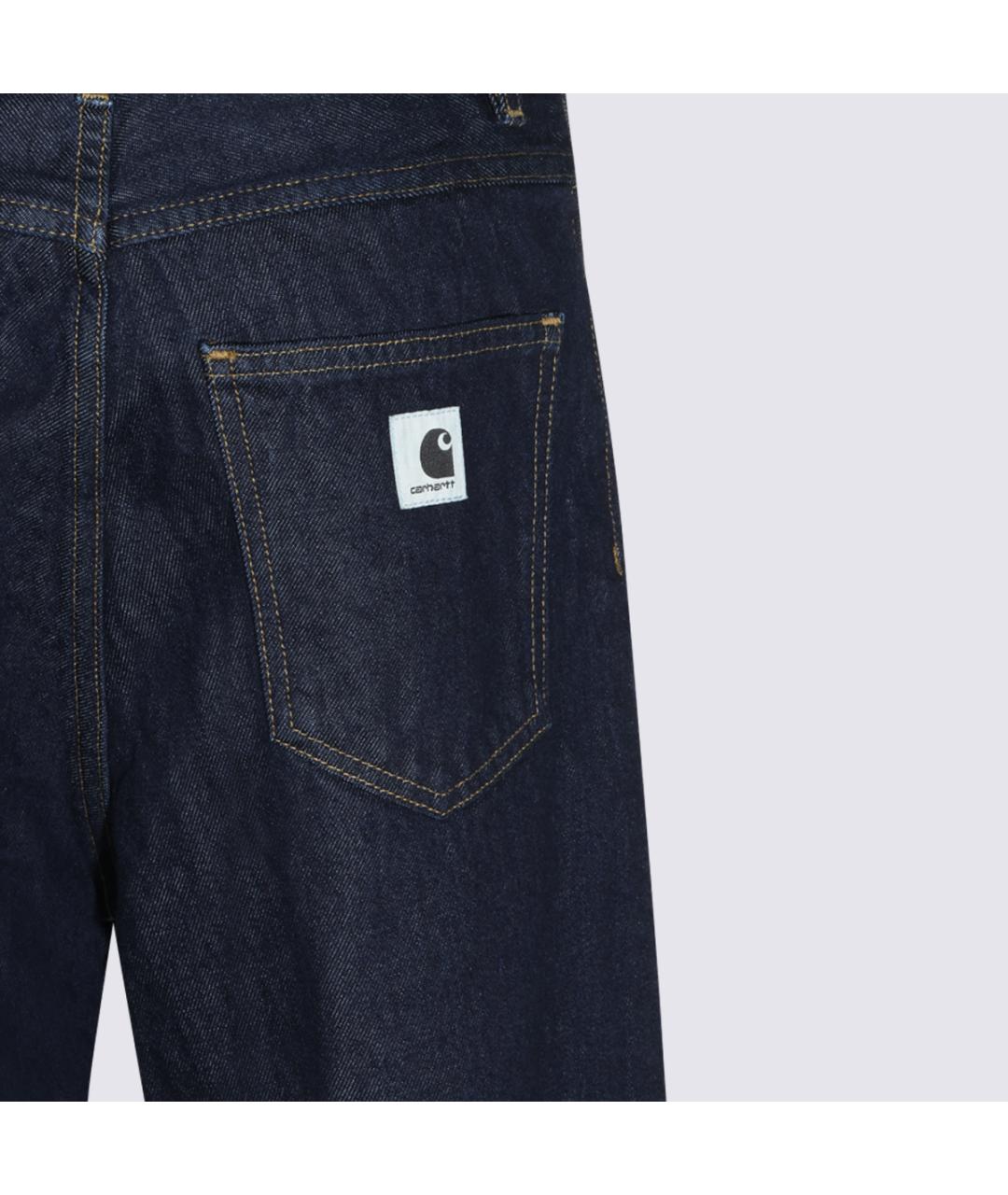 CARHARTT WIP Синие хлопковые прямые джинсы, фото 4