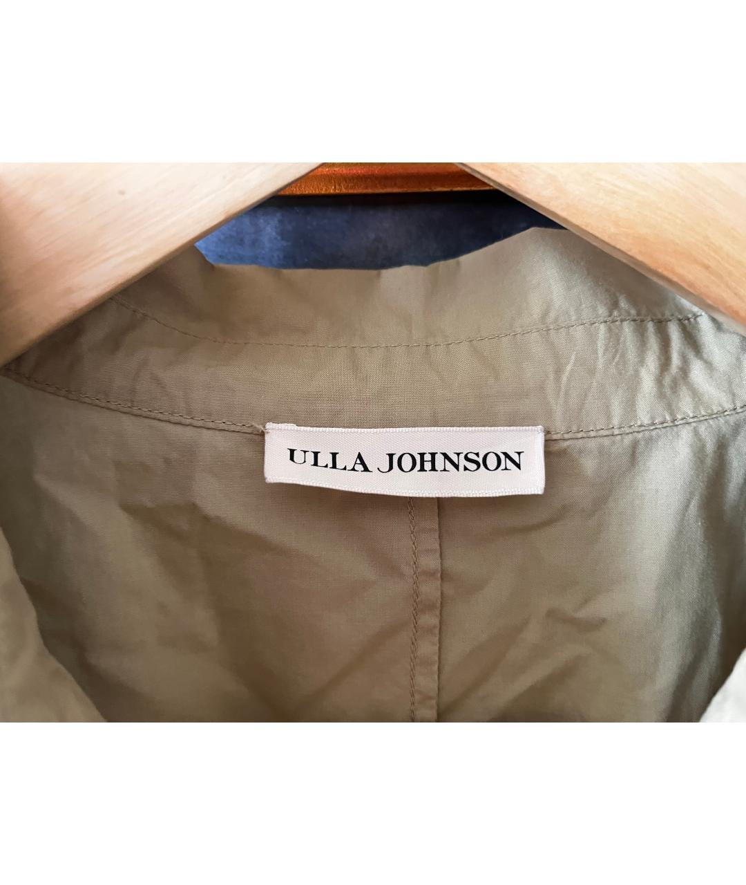 ULLA JOHNSON Бежевое хлопковое повседневное платье, фото 6