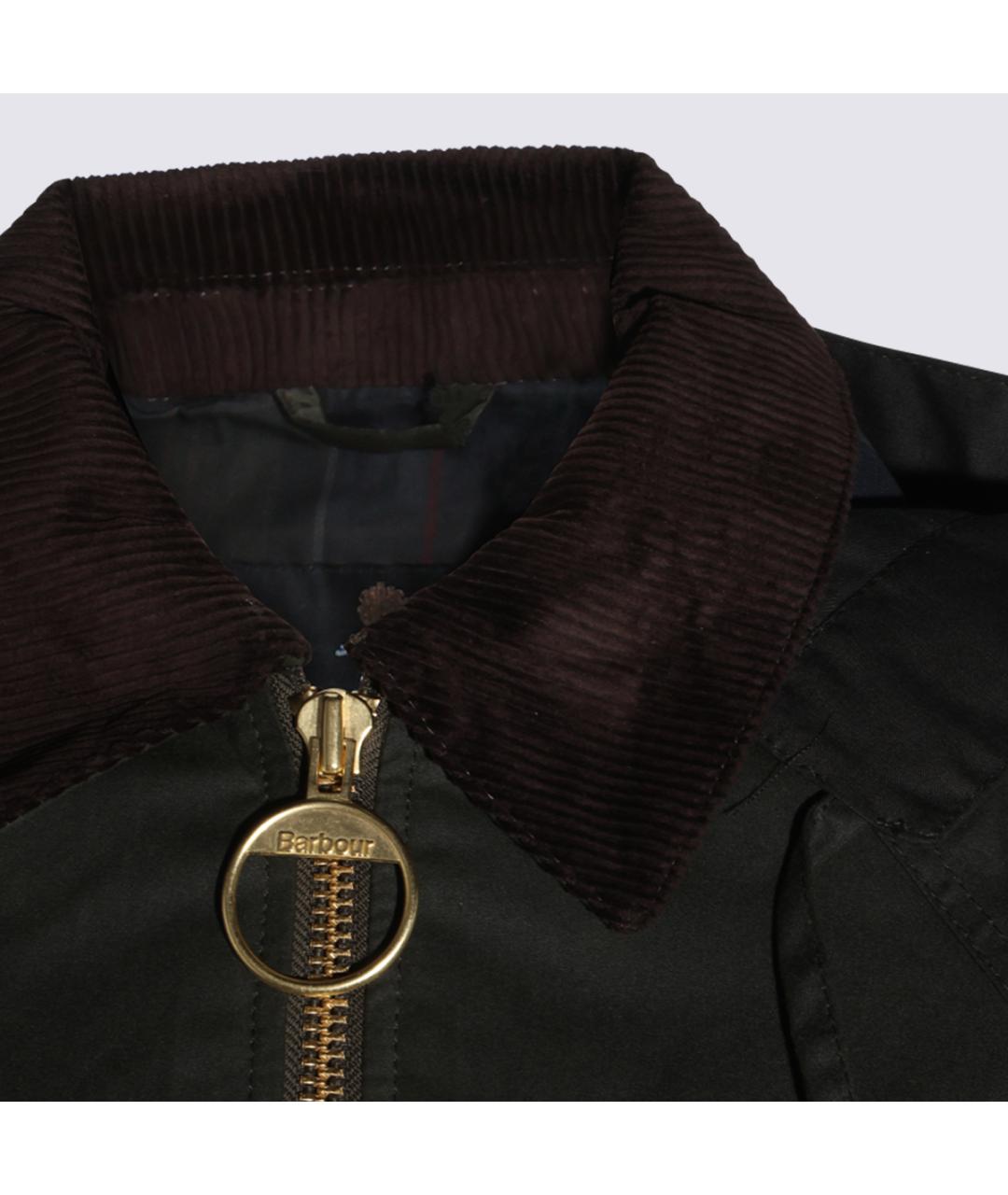 BARBOUR Зеленая хлопковая куртка, фото 4