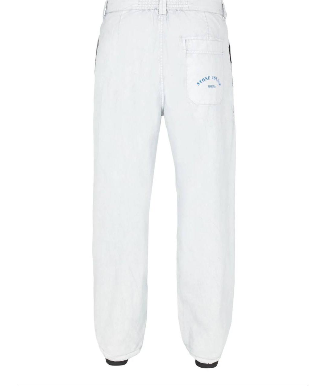 STONE ISLAND Голубые повседневные брюки, фото 4