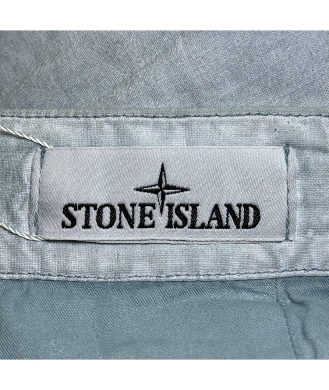 STONE ISLAND Голубые повседневные брюки, фото 9