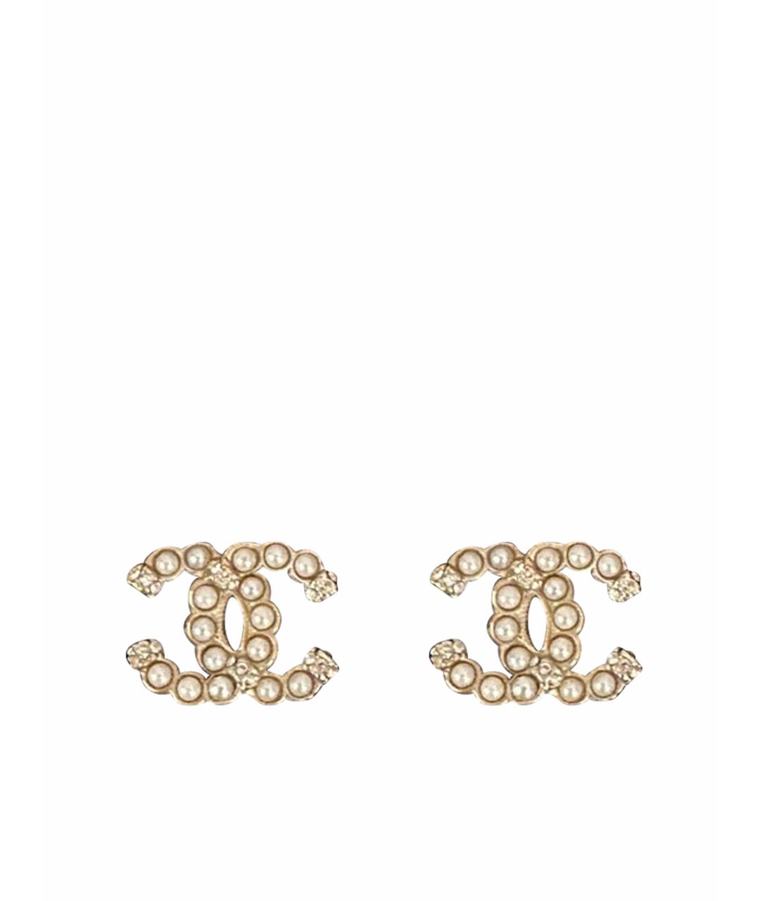 CHANEL Золотые серьги, фото 1