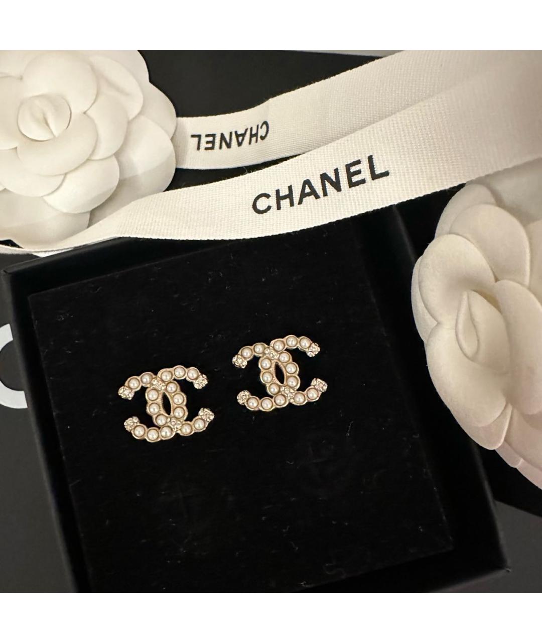 CHANEL Золотые серьги, фото 6
