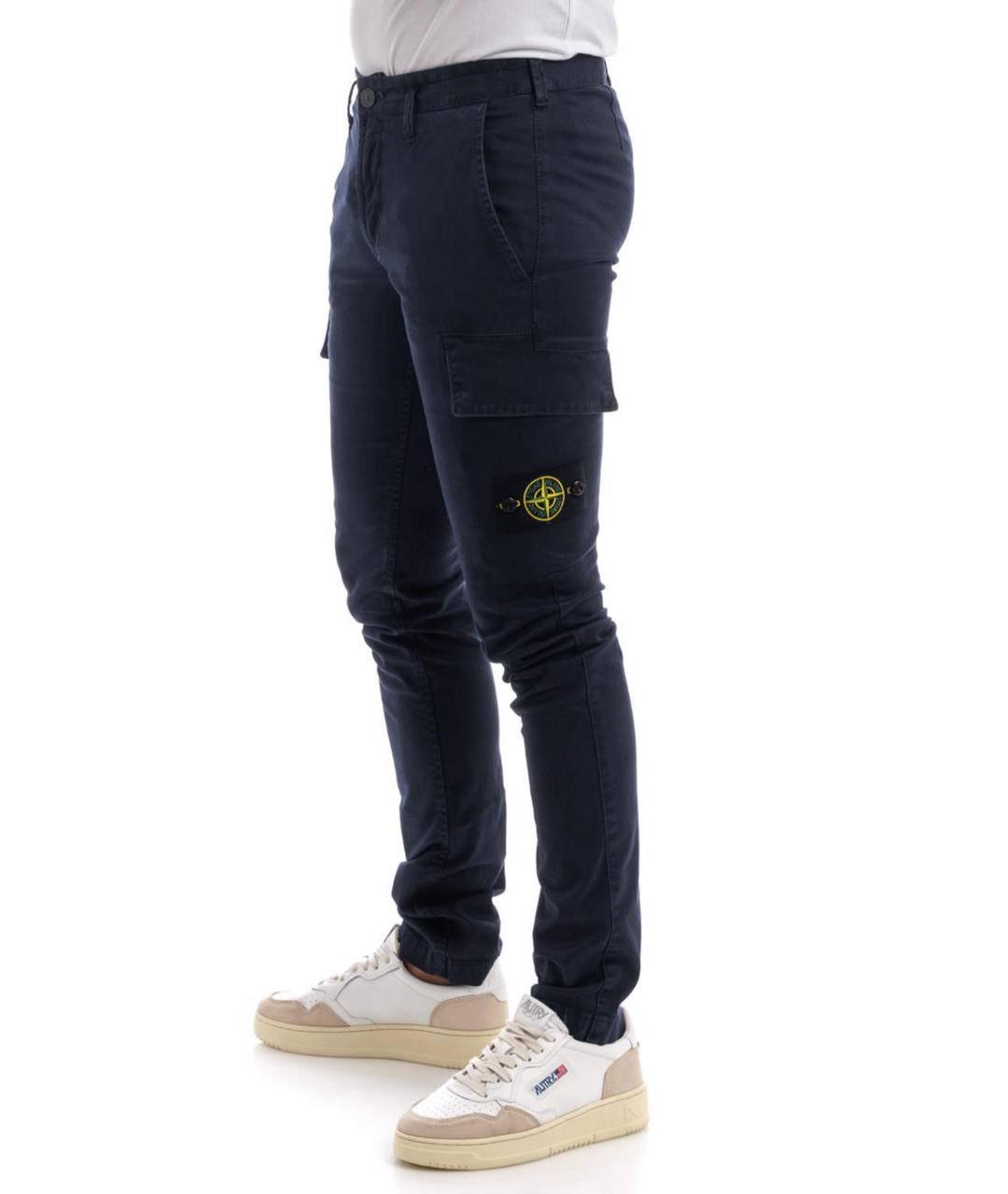 STONE ISLAND Синие джинсы скинни, фото 2