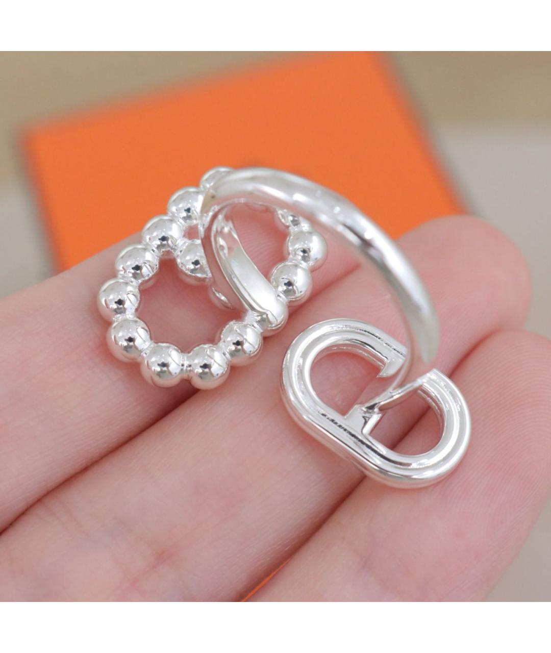 HERMES Серебряное кольцо, фото 5