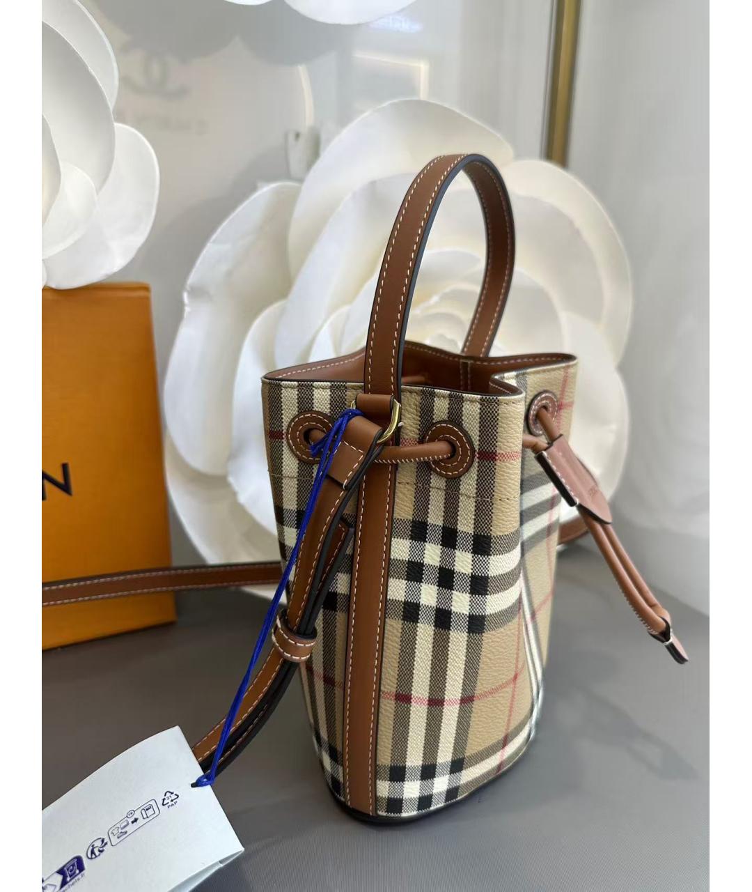 BURBERRY Бежевая сумка через плечо, фото 3