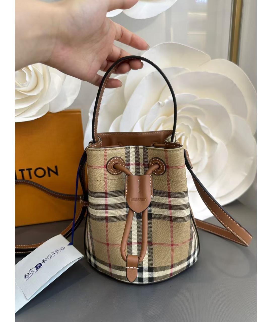BURBERRY Бежевая сумка через плечо, фото 2