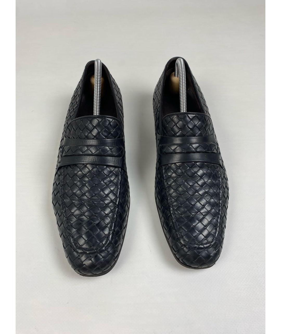 BOTTEGA VENETA Черные кожаные лоферы, фото 2