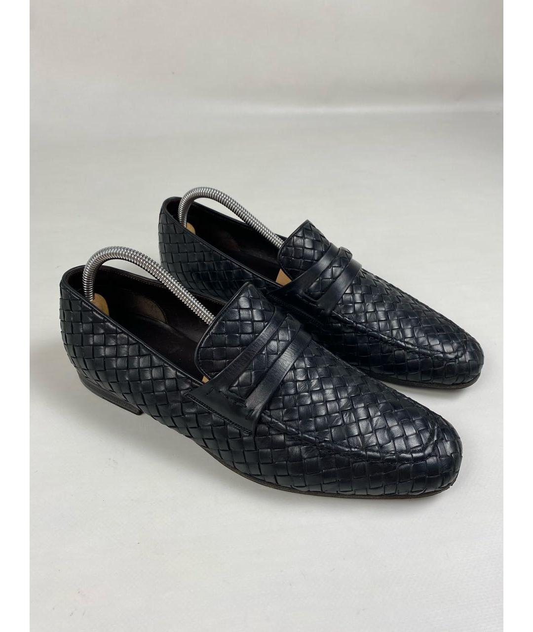 BOTTEGA VENETA Черные кожаные лоферы, фото 3